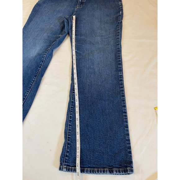 Lands End Women Vintage 1980s Jeans Boot Cut Original Fit Classic Waist Blue 16P - Picture 4 of 9